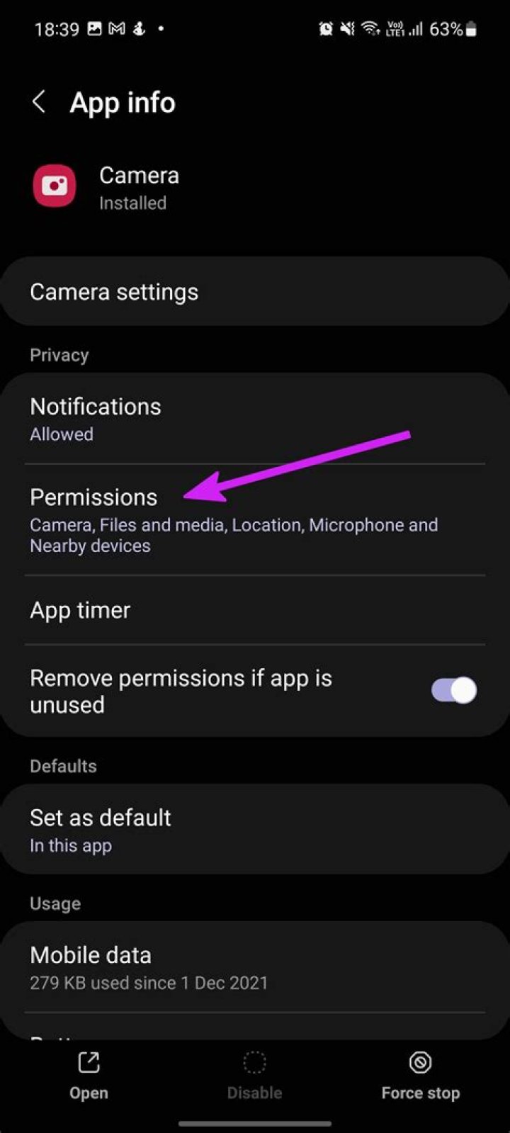How do I fix camera failed on my Samsung phone?