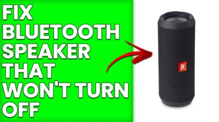 How do I fix my Bluetooth speaker wont turn on?