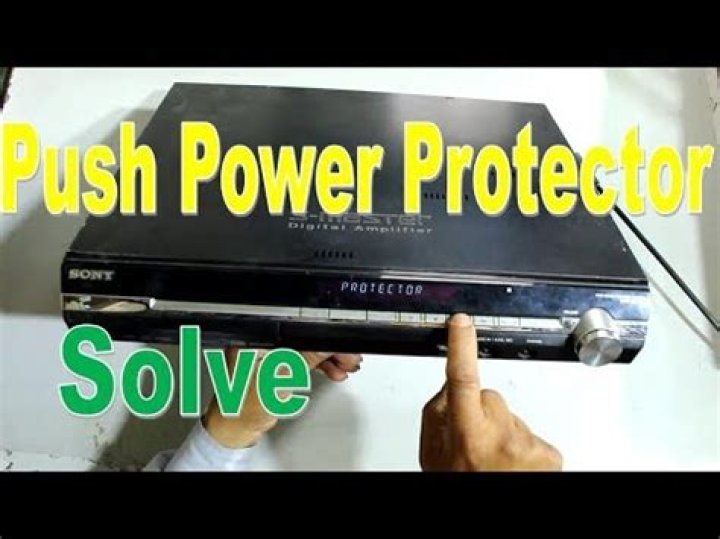 How do I fix my Sony push power protector?