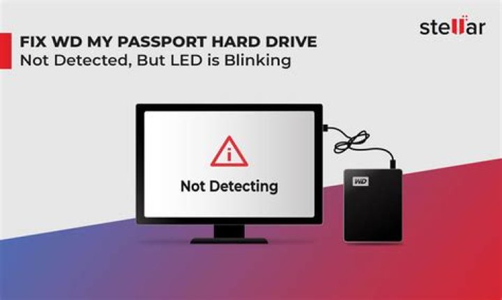 How do I fix my WD Passport external hard drive not recognized?