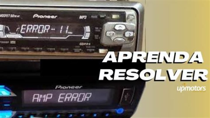 How do I fix the amp error on my Pioneer radio?
