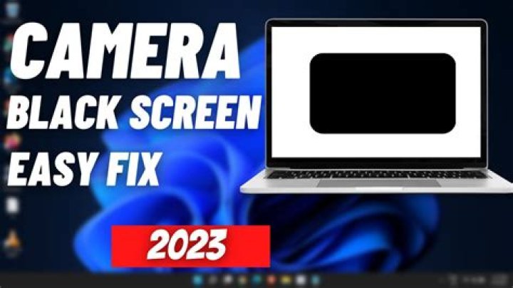 How do I fix the black screen on my camera?