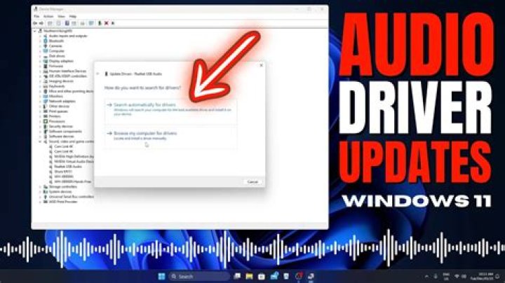 How do I force an audio driver to update?