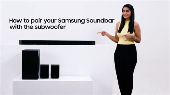 How do I get my subwoofer to work on my Samsung soundbar?