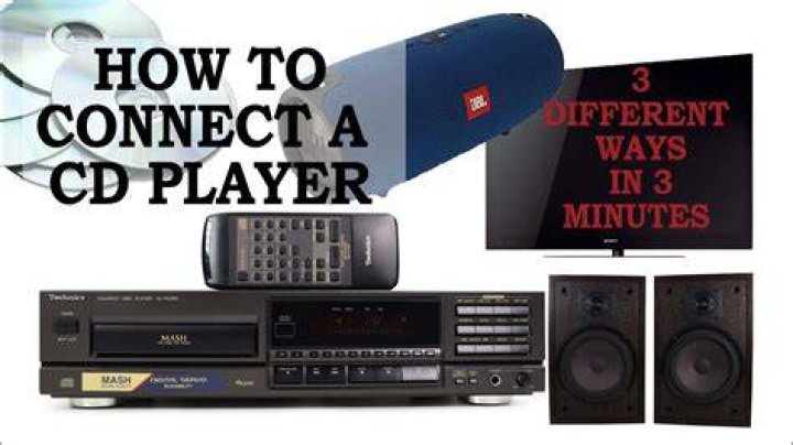 How do I hook up my CD player to my TV?