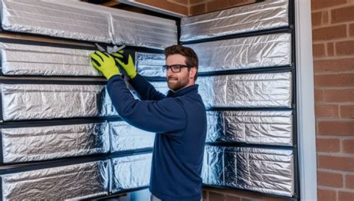 How do I insulate my garage door to keep the heat out?