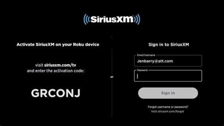 How do I link my Sirius account to my home?