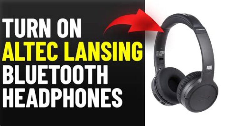How do I pair my Altec Lansing Bluetooth headphones?