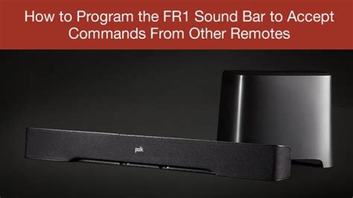 How do I pair my Polk fr1 soundbar?