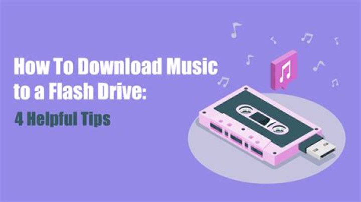 How do I play music stored on a flash drive?