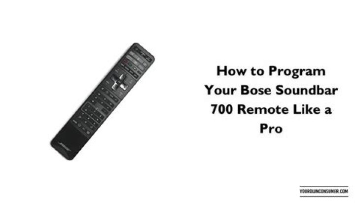 How do I program my Bose Soundbar solo remote?