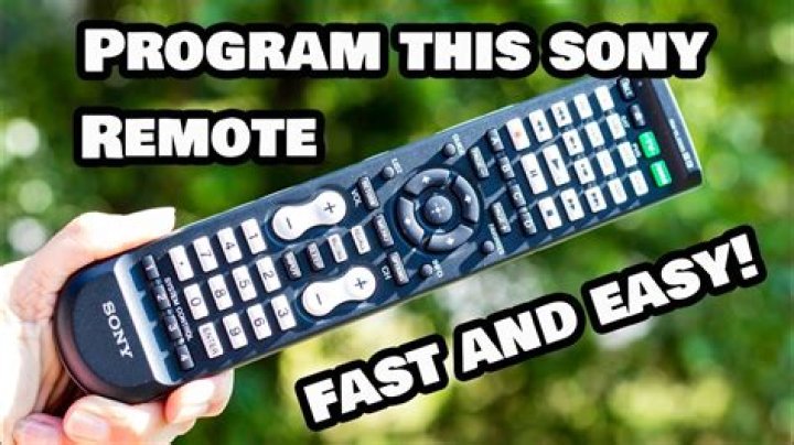 How do I program my Sony remote to my receiver?