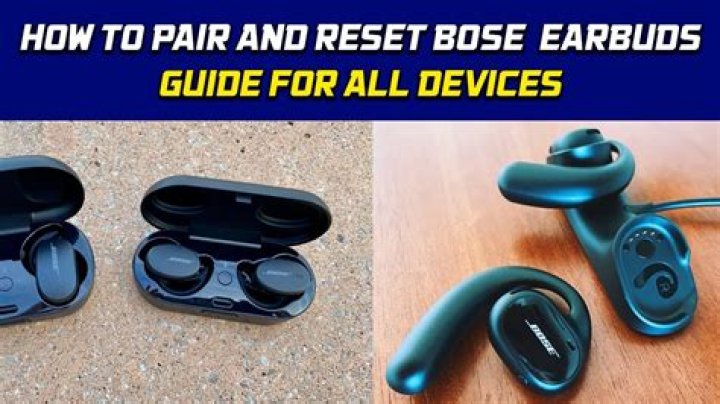 How do I reset my Bose ae2w?