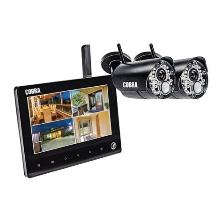 How do I reset my Cobra security camera?