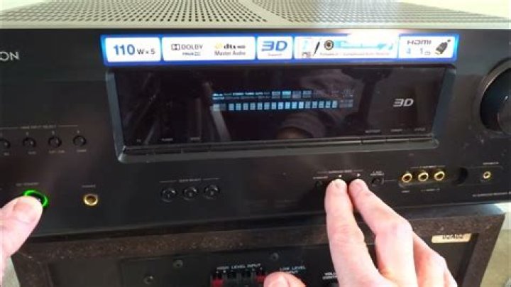 How do I reset my Denon receiver AVR e300?