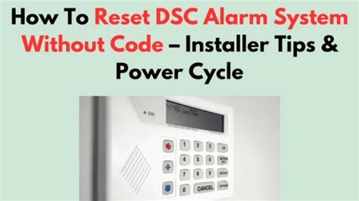 How do I reset my DSC alarm after changing battery?