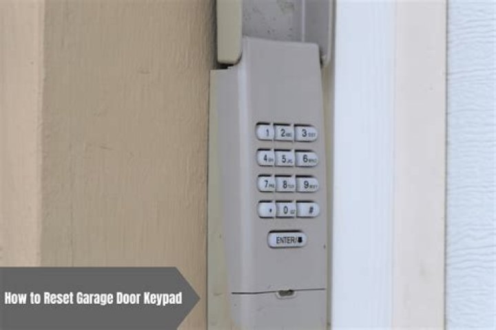 How do I reset my garage door keypad without a clicker?