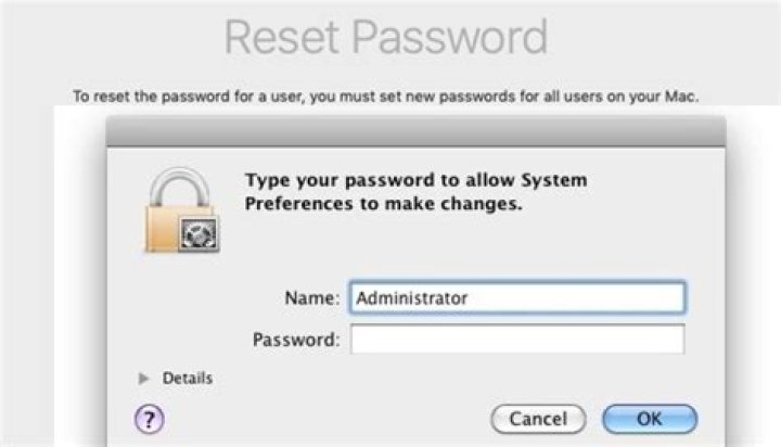 How do I reset my Mac administrator password?