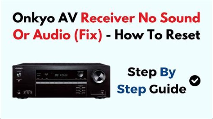 How do I reset my Onkyo TX nr838?