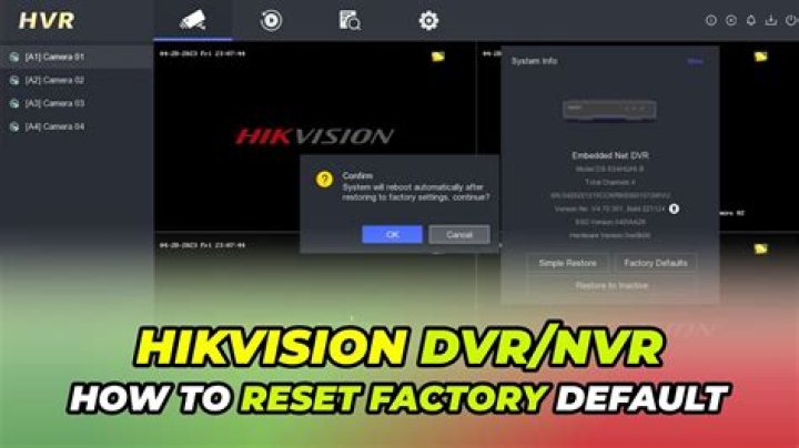 How do I reset my Q-See DVR to factory settings?