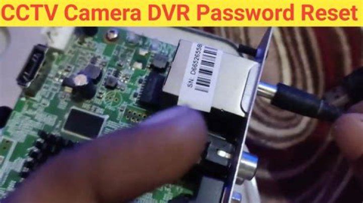 How do I reset my Samsung camera DVR?