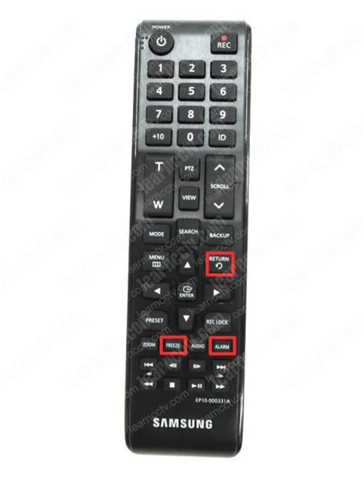 How do I reset my Samsung DVR remote?