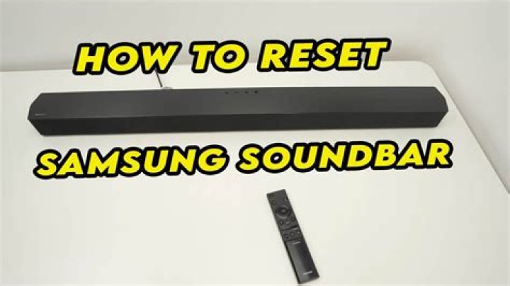 How do I reset my Samsung soundbar HW f450?