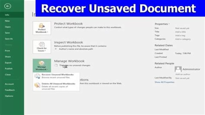 How do I retrieve an unsaved recording?