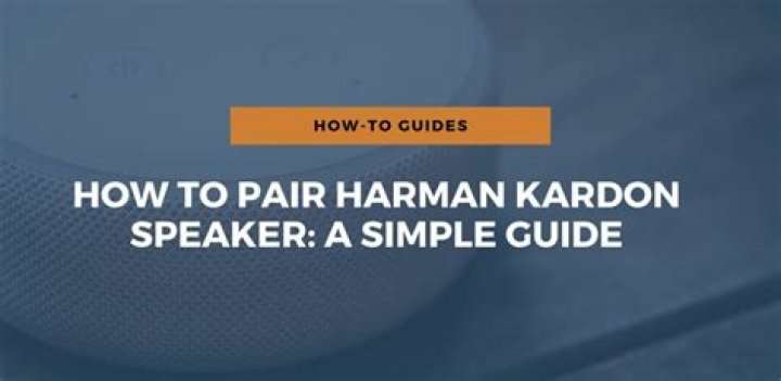 How do I sync my Harman Kardon speaker?