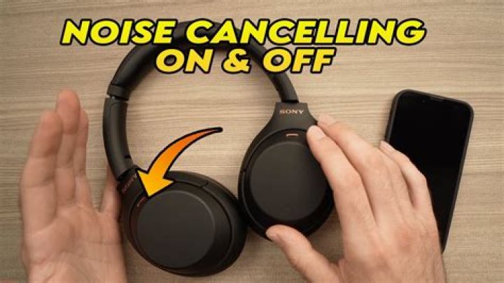 How do I turn off noise cancelling on Sony WH 1000xm2?