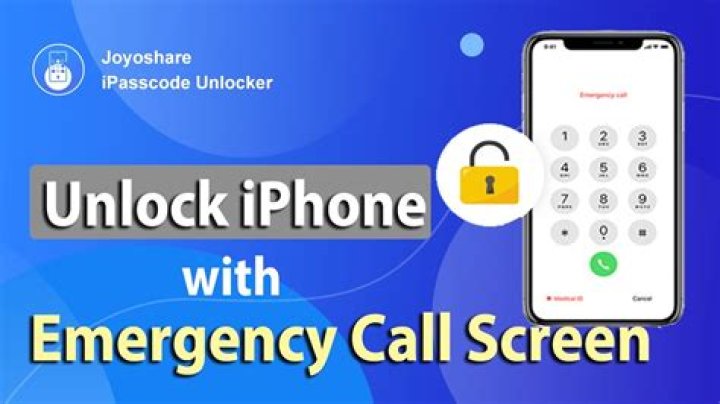 How do I unlock my phone from emergency calls?