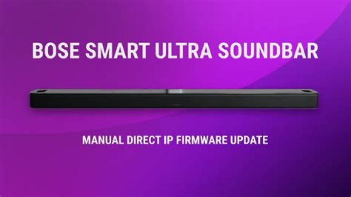 How do I update my Bose Soundbar firmware?