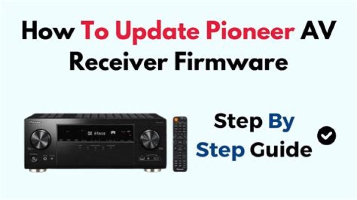 How do I update my Pioneer receiver Firmware?