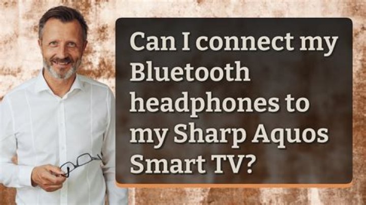 How do I use headphones on my Sharp Aquos TV?