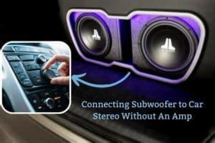 How do you check a subwoofer without an amp?