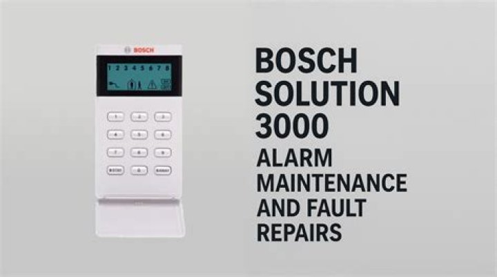 How do you clear a Bosch alarm fault?