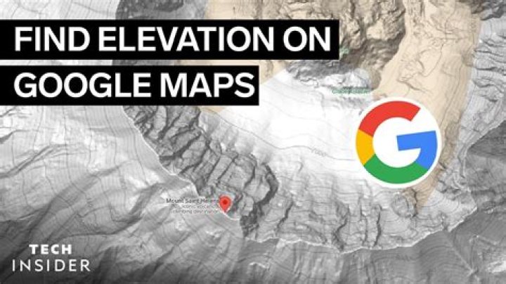 How do you find the elevation on a map?