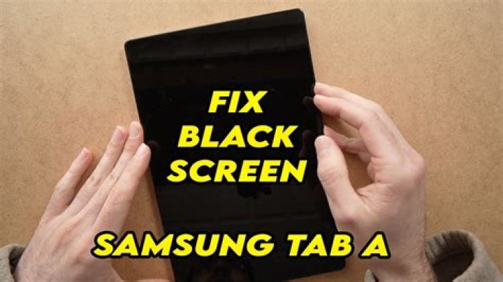 How do you fix a black screen on a tablet?