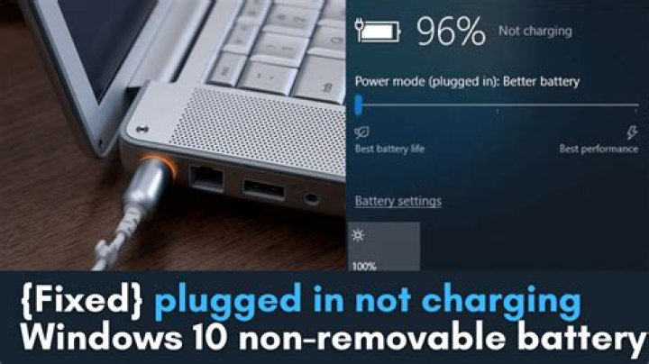 How do you fix a non charging plugged in non removable battery?