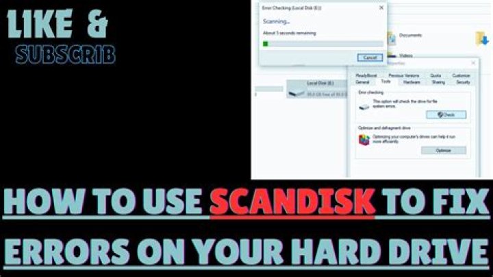 How do you fix a ScanDisk?