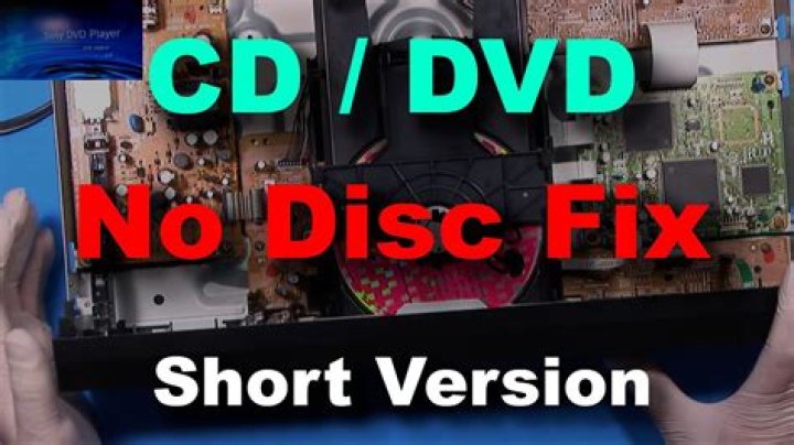 How do you fix my DVD player it says no disc?