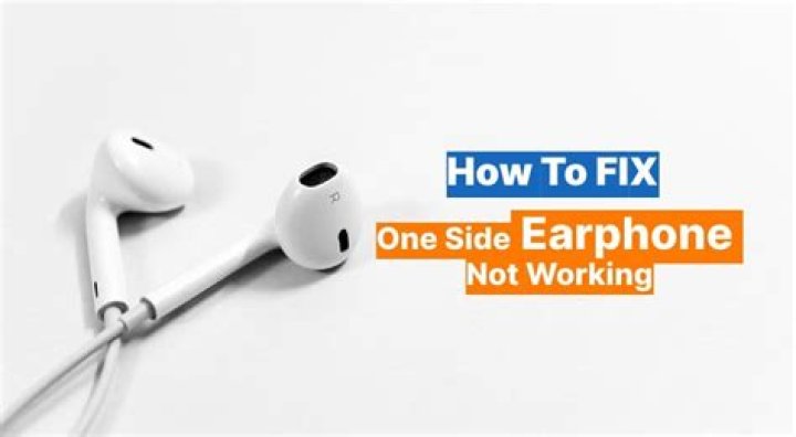 How do you fix one side of Earpods not working?