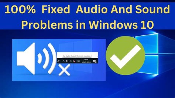 How do you fix sound problems?