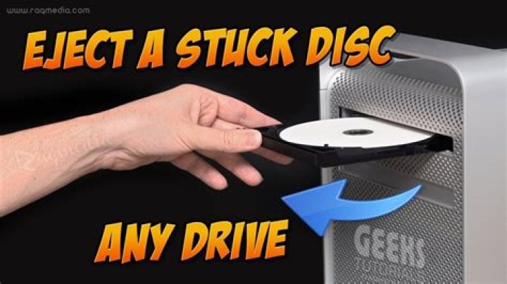 How do you get a stuck CD out of a magazine?