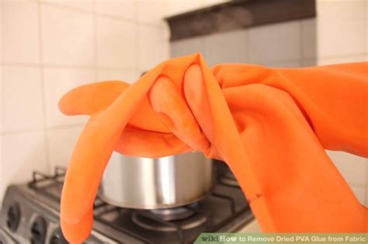 How do you get dried PVA glue out of clothes?