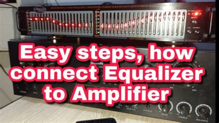 How do you hook up an equalizer?