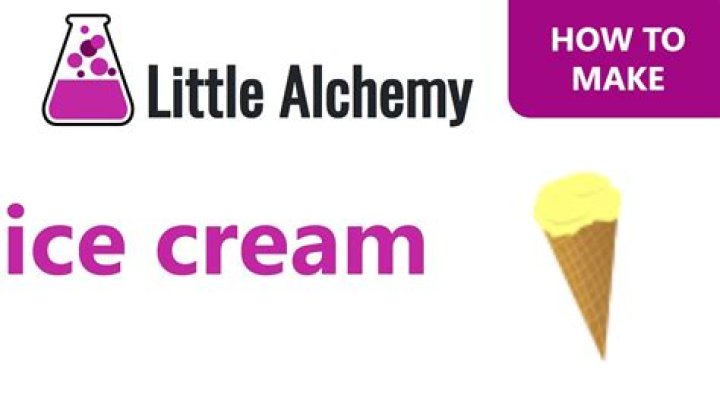 How do you make ice cream in Little Alchemy 2?