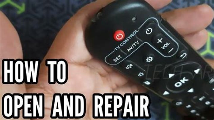 How do you open a Bose remote?