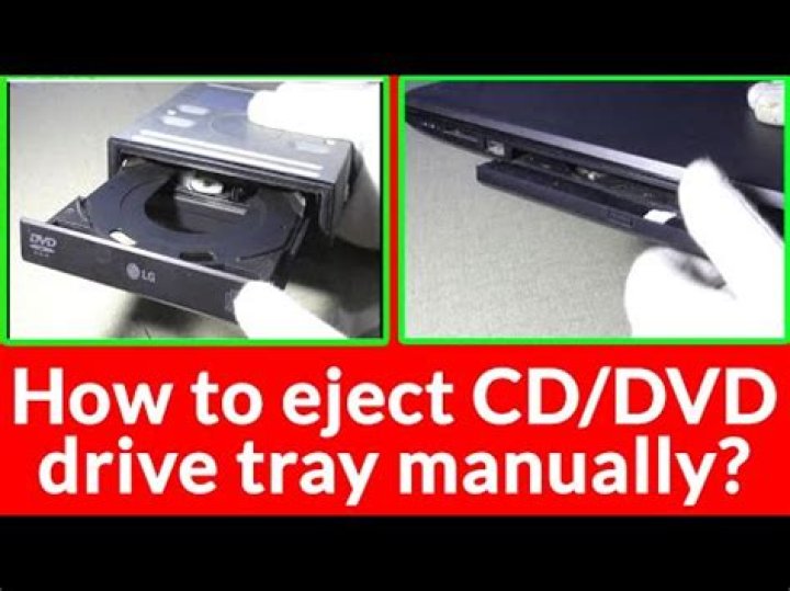 How do you open a jammed JVC CD player?
