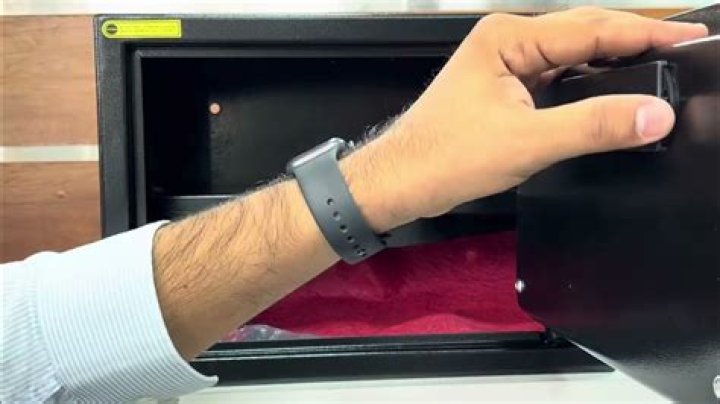 How do you open a safe box with code?